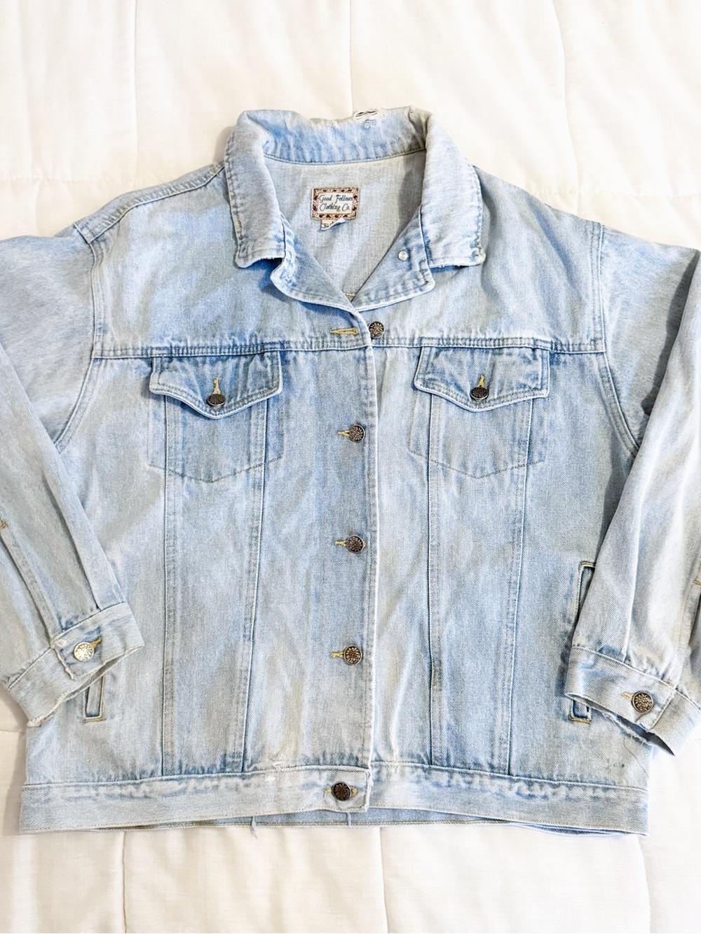 Good Fellows Clothing vintage light wash jean jacket